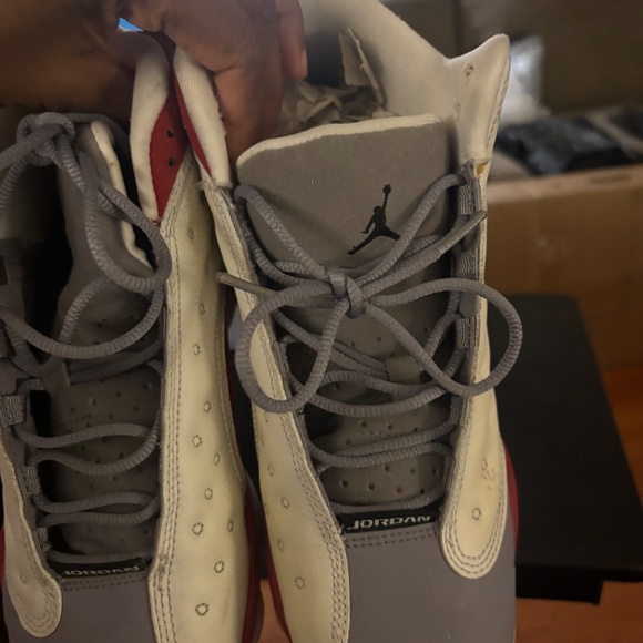 AIR JORDAN 13 RETRO - Size 7 GS, Red /grey/white - Picture 6 of 6